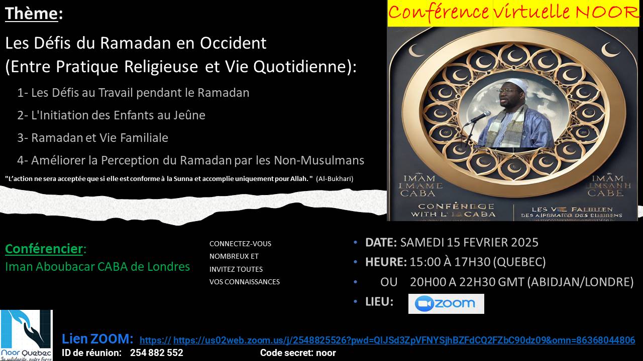 Conférence Noor — Imam Kaba, 15 février 2025